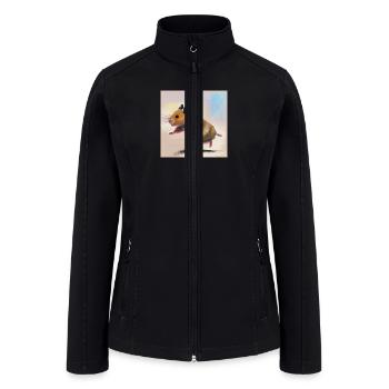 Running away hamster - Women’s Soft Shell Jacket - black - Front