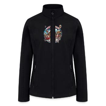 Santa's Workshop Christmas Magic - Women’s Soft Shell Jacket - black - Front