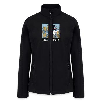 Shark in the City - Women’s Soft Shell Jacket - black - Front