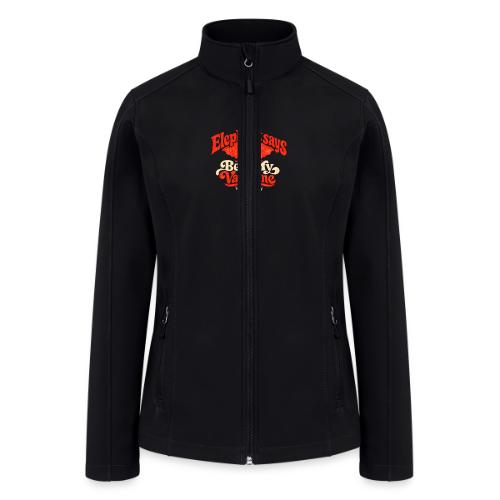 Retro Elephant Bee My Valentine Cute Couple - Women’s Soft Shell Jacket
