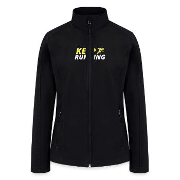 keep running - Women’s Soft Shell Jacket - black - Front