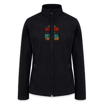 Proud Sister Of An Official Teenager - Women’s Soft Shell Jacket - black - Front
