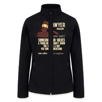 Lawyer Definition - Women’s Soft Shell Jacket - black - Front