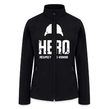 Respect and honor - Women’s Soft Shell Jacket - black - Front