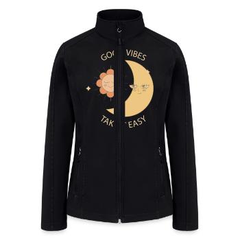 Take it easy summer - Women’s Soft Shell Jacket - black - Front