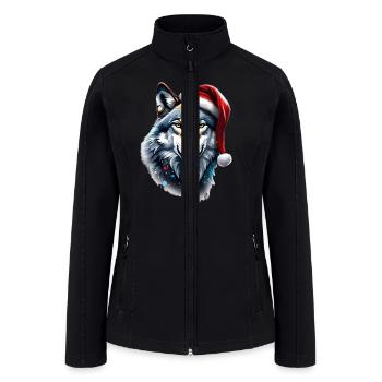 Wolf New Year - Women’s Soft Shell Jacket - black - Front