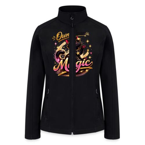 Own Your Magic – Glam Black Cat - Women’s Soft Shell Jacket