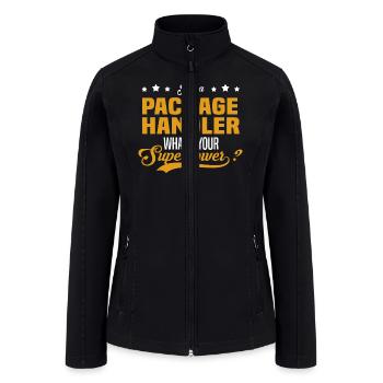 Package Handler - Women’s Soft Shell Jacket - black - Front