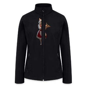Waitress Cat - Women’s Soft Shell Jacket - black - Front