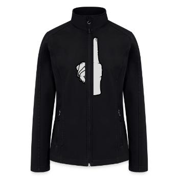 finger pointing up hand - Women’s Soft Shell Jacket - black - Front