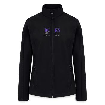books are precious - Women’s Soft Shell Jacket - black - Front