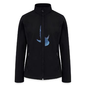 Whale Shark - Women’s Soft Shell Jacket - black - Front