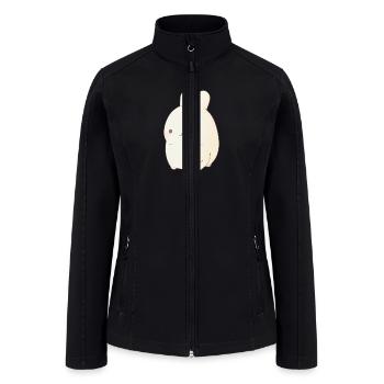 A cute bunny - Women’s Soft Shell Jacket - black - Front