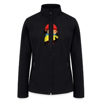 Sneaky Sasquatch Head - Women’s Soft Shell Jacket - black - Front