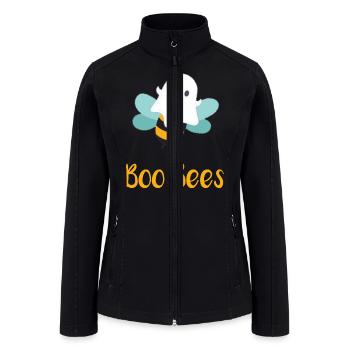 boo bees funny love gifts - Women’s Soft Shell Jacket - black - Front