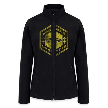 WW3 Committe Parody - Women’s Soft Shell Jacket - black - Front
