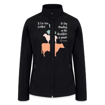On the shoulders of giants - Women’s Soft Shell Jacket - black - Front