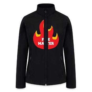 Fire Master - Women’s Soft Shell Jacket - black - Front