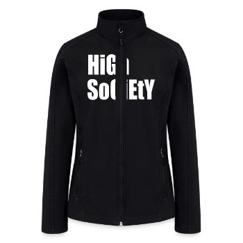 High society rave - Women’s Soft Shell Jacket - black - Front