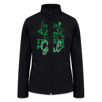 every one need anirish girl - Women’s Soft Shell Jacket - black - Front