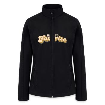 Madre's Favorite Retro Style Text - Women’s Soft Shell Jacket - black - Front