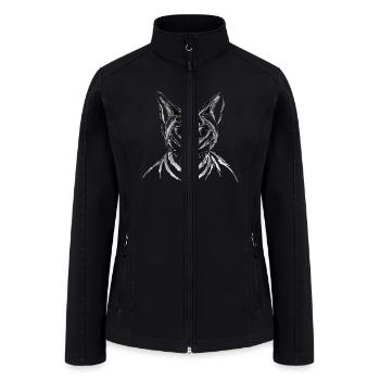 Funny Cat - Women’s Soft Shell Jacket - black - Front