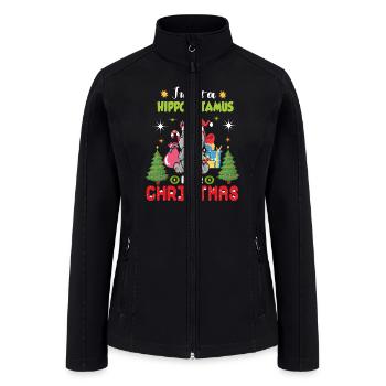 I Want A Hippopotamus Christmas Xmas Hippo Toddler - Women’s Soft Shell Jacket - black - Front