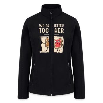 Siblings Peanut Butter Jelly Toast Big Brother - Women’s Soft Shell Jacket - black - Front
