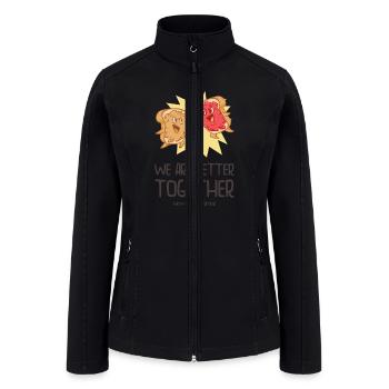 Siblings Peanut Butter Jelly Toast Big Brother - Women’s Soft Shell Jacket - black - Front