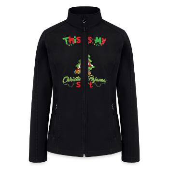 This Is My Christmas Pajama Shirt Xmas Pyjama - Women’s Soft Shell Jacket - black - Front