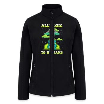Aliens Allergic to Humans - Women’s Soft Shell Jacket - black - Front