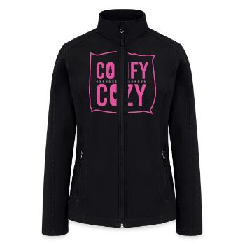 Comfy Cozy Christmas Holiday Season - Women’s Soft Shell Jacket - black - Front