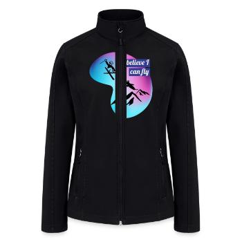 I believe I can fly - Women’s Soft Shell Jacket - black - Front