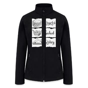 burgers - Women’s Soft Shell Jacket - black - Front
