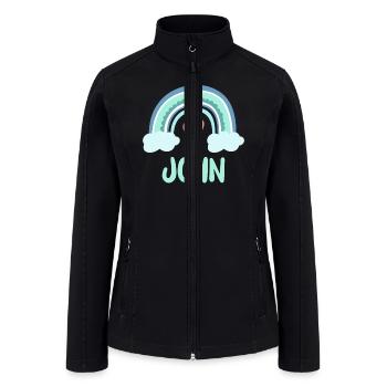 John Name Rainbow Baby - Women’s Soft Shell Jacket - black - Front