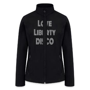 Love Liberty Disco - Women’s Soft Shell Jacket - black - Front