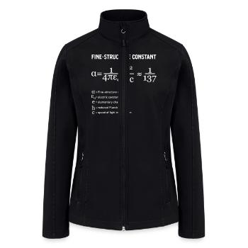 Fine Structure Constant Physics - Women’s Soft Shell Jacket - black - Front