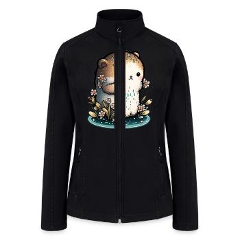 Sea otter - Women’s Soft Shell Jacket - black - Front
