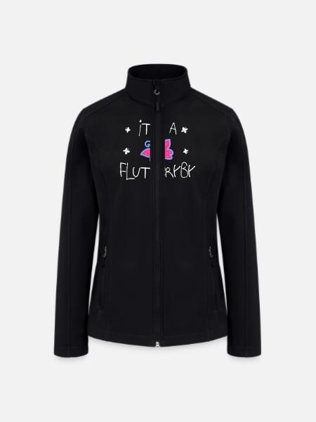 It's a flutteryby - Women’s Soft Shell Jacket - black