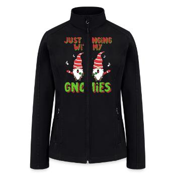 Chistmas Season Just Hanging With My Gnomies - Women’s Soft Shell Jacket - black - Front