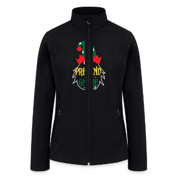 Chistmas Season Pretend I'm A Gnome - Women’s Soft Shell Jacket - black - Front