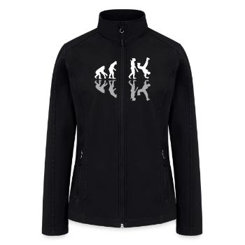 Breakdancing Human Evolution Dancer Breakdance - Women’s Soft Shell Jacket - black - Front
