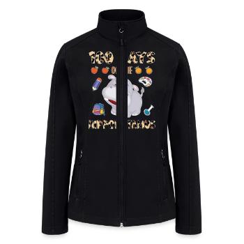 100 Day Of The Hippopotamus Cheetah Leopard - Women’s Soft Shell Jacket - black - Front