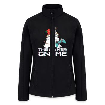 Chistmas Season The Gamer Gnome - Women’s Soft Shell Jacket - black - Front