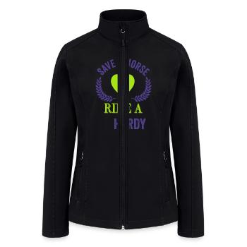 Save A Horse Ride A Hardy Apparel - Women’s Soft Shell Jacket - black - Front