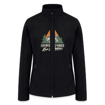 Campfire Memories Last A Lifetime - Women’s Soft Shell Jacket - black - Front