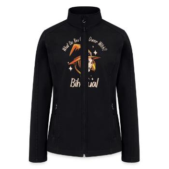 Bihexual Funny Bisexual Queer Witch LGBT Wicca - Women’s Soft Shell Jacket - black - Front