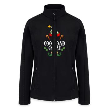 Chistmas Season The Cool Dad Gnome - Women’s Soft Shell Jacket - black - Front