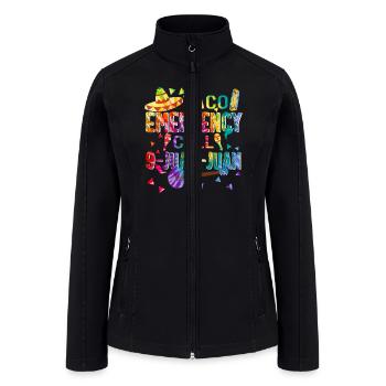 Taco Emergency Call 9 Juan Juan Cinco de Mayo - Women’s Soft Shell Jacket - black - Front