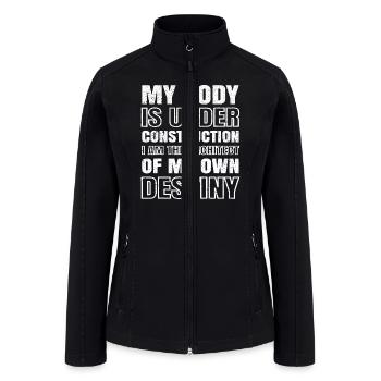 Gym Workout Fitness Exercise Personal Trainer Moti - Women’s Soft Shell Jacket - black - Front